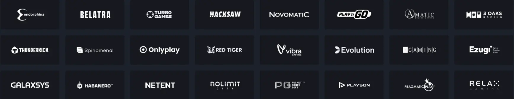 Провайдеры игр Luckybear Casino